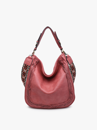 Aris Whipstitch Hobo/Crossbody w/ Guitar Strap | M2049