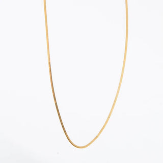 10188 Narelle Waterproof Snake Chain Gold 20" Necklace 5H6