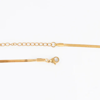 10188 Narelle Waterproof Snake Chain Gold 20" Necklace 5H6