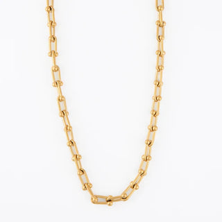 10198 Narelle Waterproof Chucky U-Link Chain Gold Nk 5H6