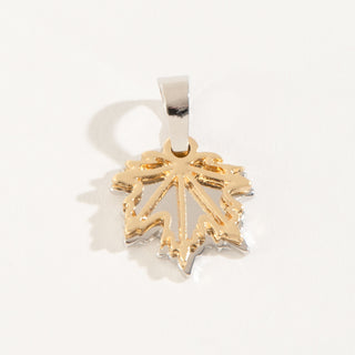 10650-Leaf Two Tone Charm 4H6