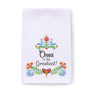 Oma is the Greatest Decorative Print Towel