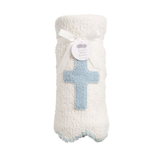 Blue Cross Chenille Blanket #11000287