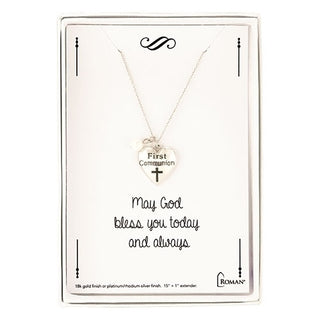 15" Silver Communion Necklace #12776