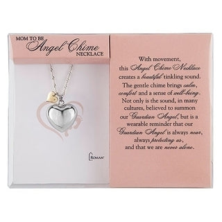 Heart Chime Necklace Mother To Be 36" Acetate Box #13258