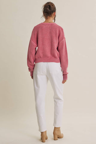 E2972SW Cardigan Pale Mauve