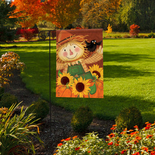 Happy Scarecrow Garden Flag #GRBL-G01303