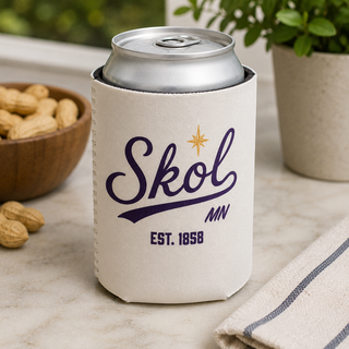 Minnesota Tan SKOL 12oz Can Koozie 