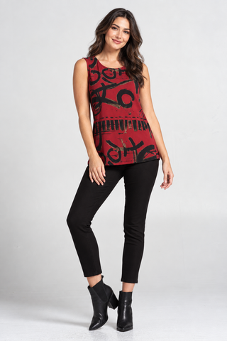IT201P Tank Top Graffiti Red