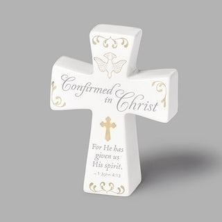 4.5" Confirmation Cross Ceramic #21777