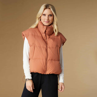 2439086 Down Vest Rust