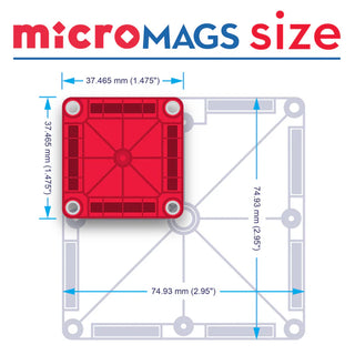 Magna-Tiles - Micro Mags Travel Set Pkg/26 #244026BO