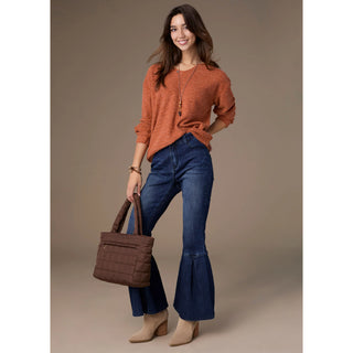 2539051 V-Neck Top Rust