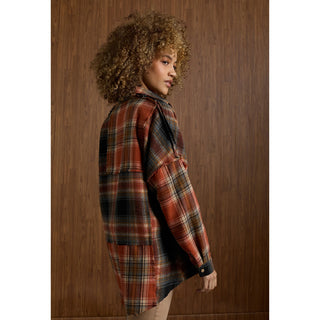 2539066 Flannel Shirt Rust/Charcoal