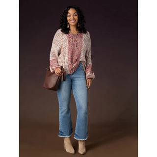 2539121 Sweater Burgundy/Natural