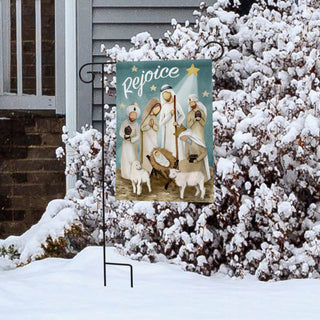 Rejoice Nativity Garden Flag #GFBL-G01890