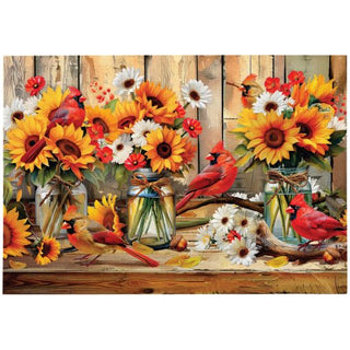Cardinal Florals 1000 Pc Puzzle #28246