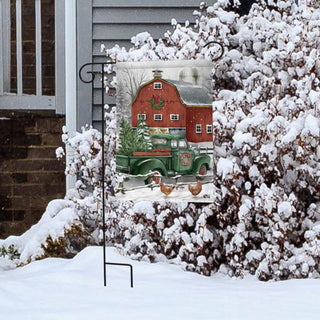 Christmas On The Farm Garden Flag #GFBL-G02118