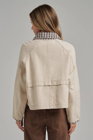 JLT00253-01 Jacket Oatmeal/Brown