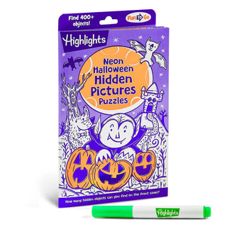 Neon Halloween Hidden Pictures Puzzles