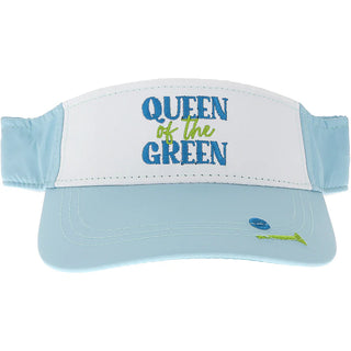 QOG - Queen Of The Green -Light Teal W/White Adjustable Visor #34202