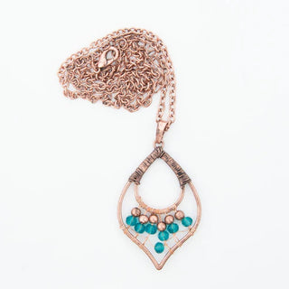 38583 Rachel Wire Wrapped Teardrop Pendant Nk 5H6