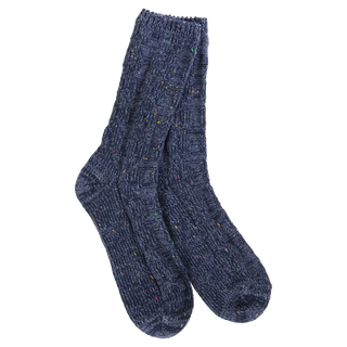 75144 Weekend Ragg Cable Crew Socks