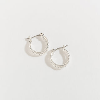 40342-30 Silver Double Hoop Ear 4H6