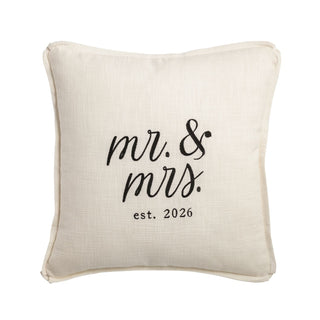Mr. & Mrs. 2026 Square Pillow #41601170S
