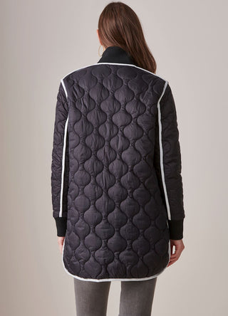 422911 Quilted Coat Black