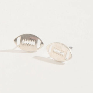 42722-76 Football Stud Buds Silver Ear 5H6