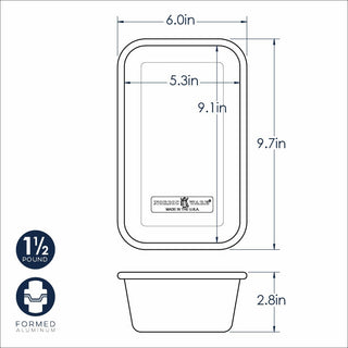 Large 1.5 Pound Loaf Pan #45900