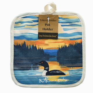 Minnesota Still Life Loon Pot Holder 