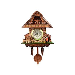 German Man & Dog Waterwheel Functioning Clock Magnet