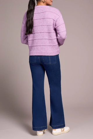 5959O 5047 Sweater H Purple Lotus