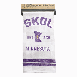 Minnesota SKOL Banner Kitchen Towel