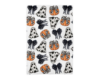 Ghost Coquette Halloween Kitchen Towel