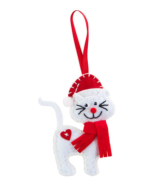 DIY Felt Ornament Kit-Christmas Cat #645289