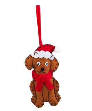 DIY Felt Ornament Kit-Christmas Dog #645293