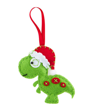 DIY Felt Ornament Kit-Christmas Dinosaur #645294