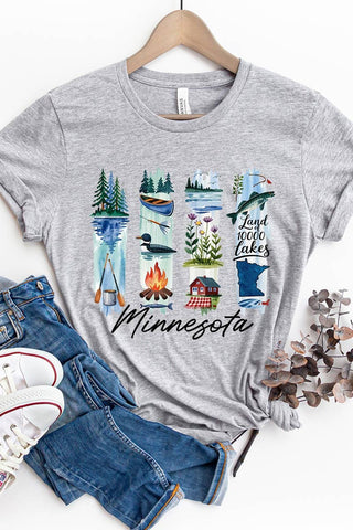 Minnesota Brushstroke Graphic Tee