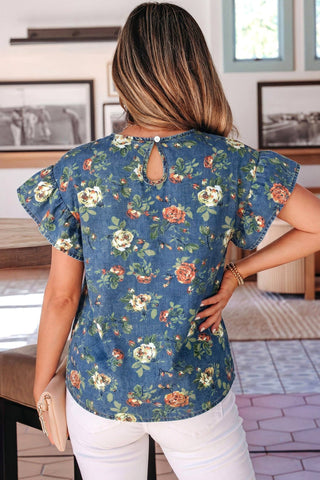 LC7821652 Denim Top Ashleigh Blue