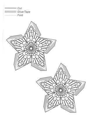 Color, Cut, & Fold Christmas Ornaments