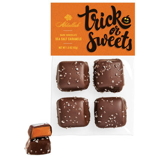 2.4 oz Trick or Sweets - Dark Sea Salt Caramels #7943H