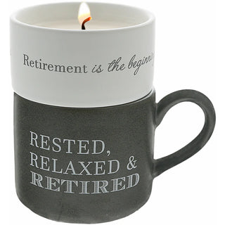 FW - Retirement - Stacking Mug & Candle Set 100% Soy Wax Scent: Tranquility #78315