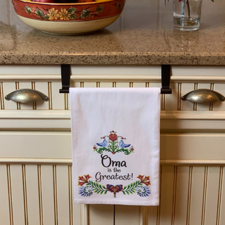 Oma is the Greatest Decorative Print Towel