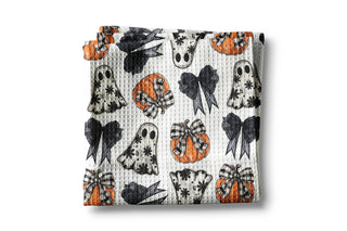 Ghost Coquette Halloween Kitchen Towel