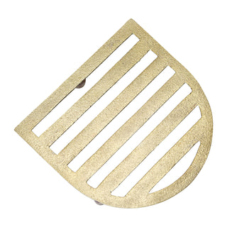 Cast Aluminum Arched Trivet Gold Finish 6x6 #AH2683