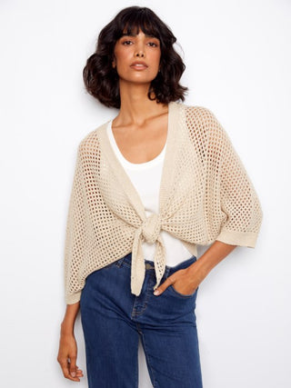 C2957-215C Sweater Shrug Gold