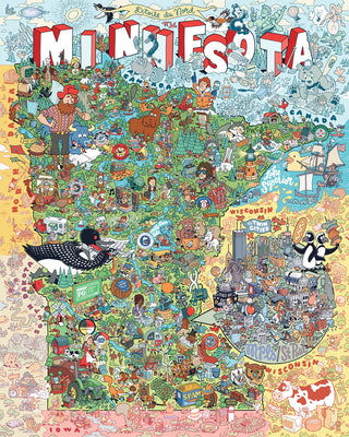 Color Me Minnesota 1000 Pc Puzzle #10155